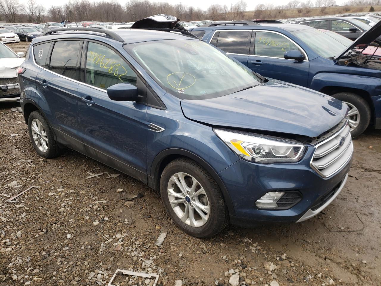 FORD ESCAPE SEL 2018 with VIN 1FMCU9HD2JUC69751 - Photo from auction