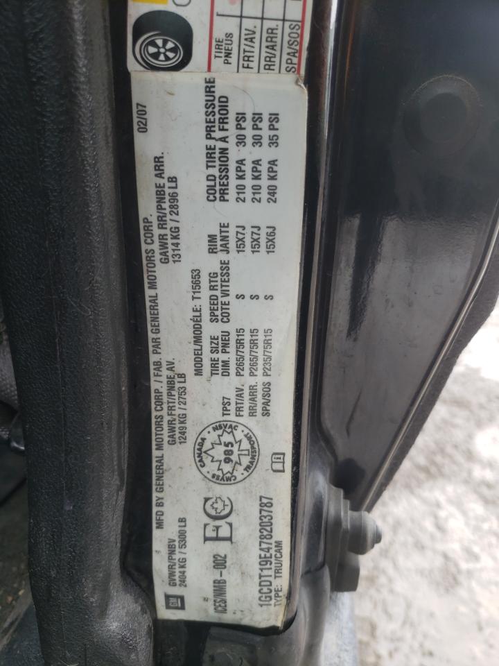 Photo 10 from auction – 2007 CHEVROLET COLORADO with VIN 1GCDT19E478203787