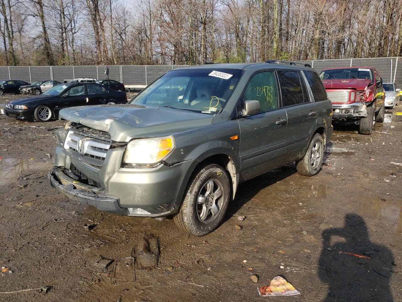 Photo 2 from auction – 2007 HONDA PILOT EX with VIN 5FNYF18467B009425
