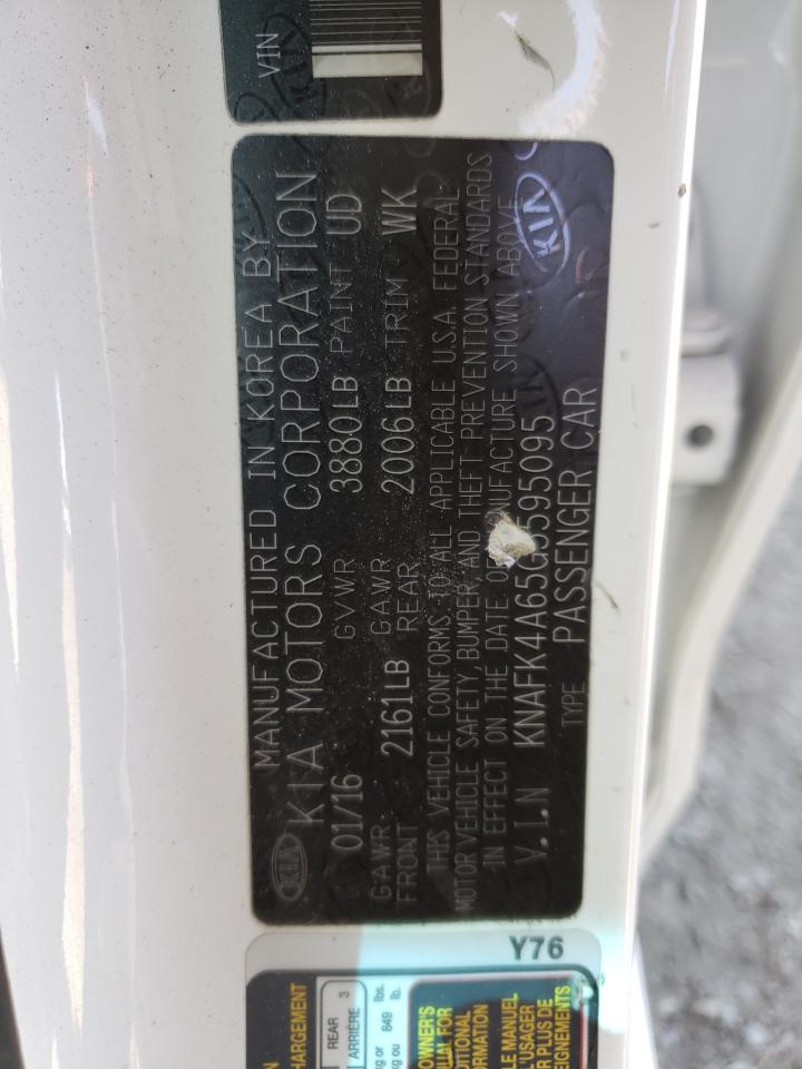 Photo 10 from auction – 2016 KIA FORTE LX with VIN KNAFK4A65G5595095