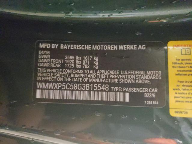 Photo 10 from auction – 2016 MINI COOPER with VIN WMWXP5C58G3B15548