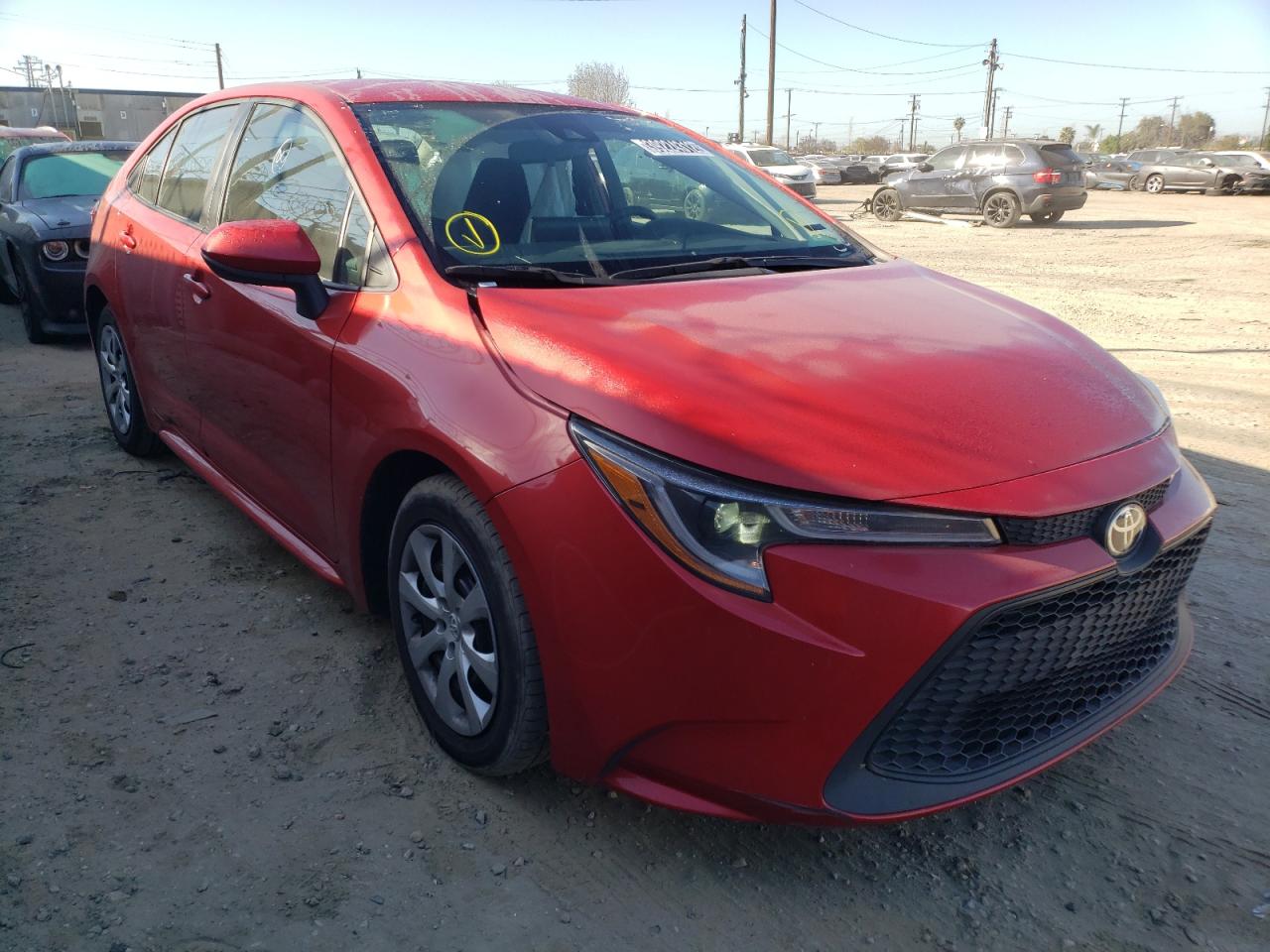 TOYOTA COROLLA LE 2020 with VIN 5YFEPRAE5LP113890 - Photo from auction