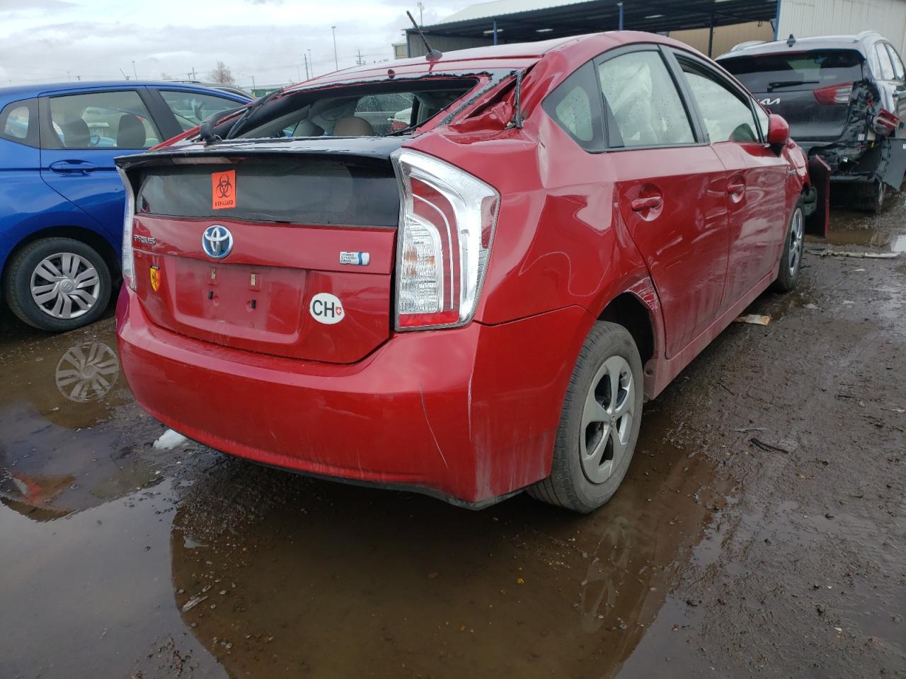 Photo 4 from auction – 2013 TOYOTA PRIUS with VIN JTDKN3DU8D0337434