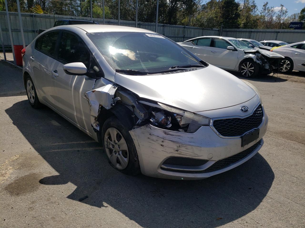 KIA FORTE LX 2014 with VIN KNAFK4A68E5108534 - Photo from auction