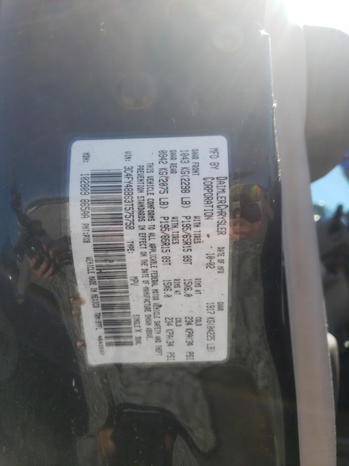 Photo 10 from auction – 2003 CHRYSLER PT CRUISER with VIN 3C4FY48B63T575758