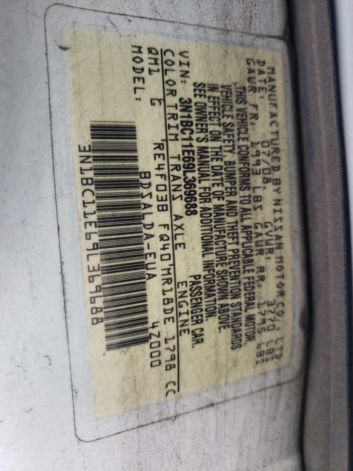 Photo 10 from auction – 2009 NISSAN VERSA S with VIN 3N1BC11E69L369688