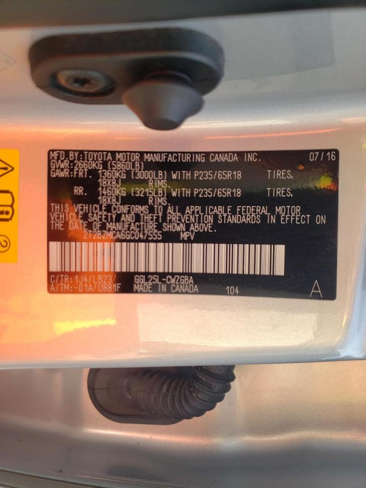 Photo 10 from auction – 2016 LEXUS RX 350 BAS with VIN 2T2BZMCA6GC047555