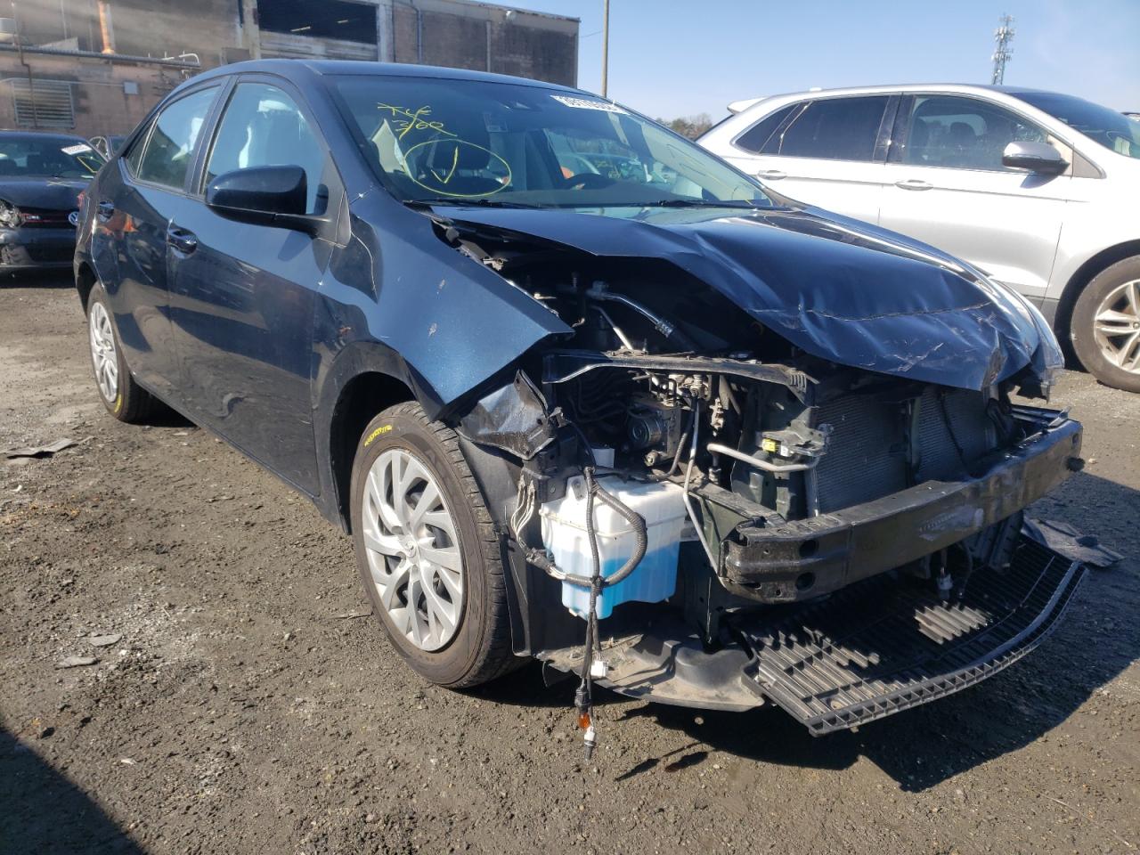 TOYOTA COROLLA L 2019 with VIN 2T1BURHE0KC227151 - Photo from auction