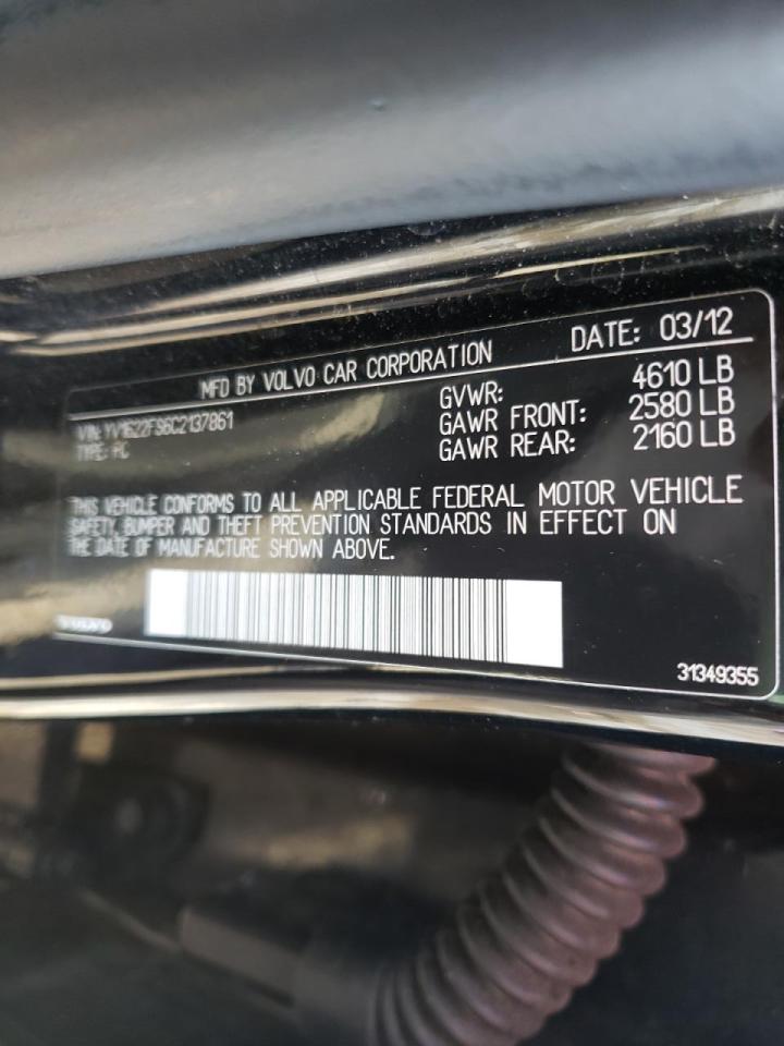 Photo 10 from auction – 2012 VOLVO S60 T5 with VIN YV1622FS6C2137861