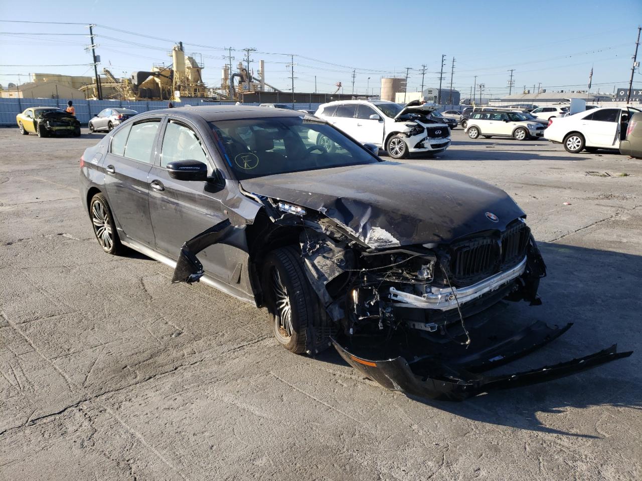 BMW 530E 2018 with VIN WBAJA9C55JB034452 - Photo from auction