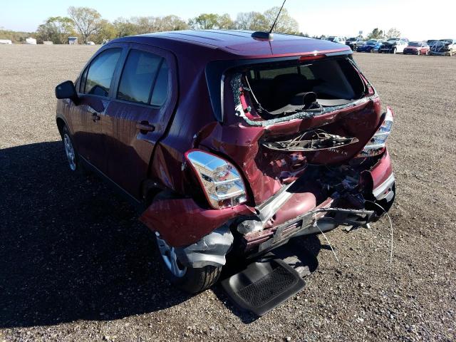 Photo 3 from auction – 2016 CHEVROLET TRAX LS with VIN 3GNCJKSB2GL171471