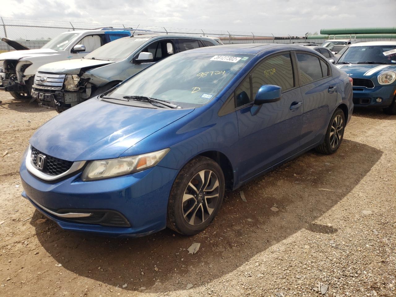 Photo 2 from auction – 2013 HONDA CIVIC EX with VIN 19XFB2F85DE070765