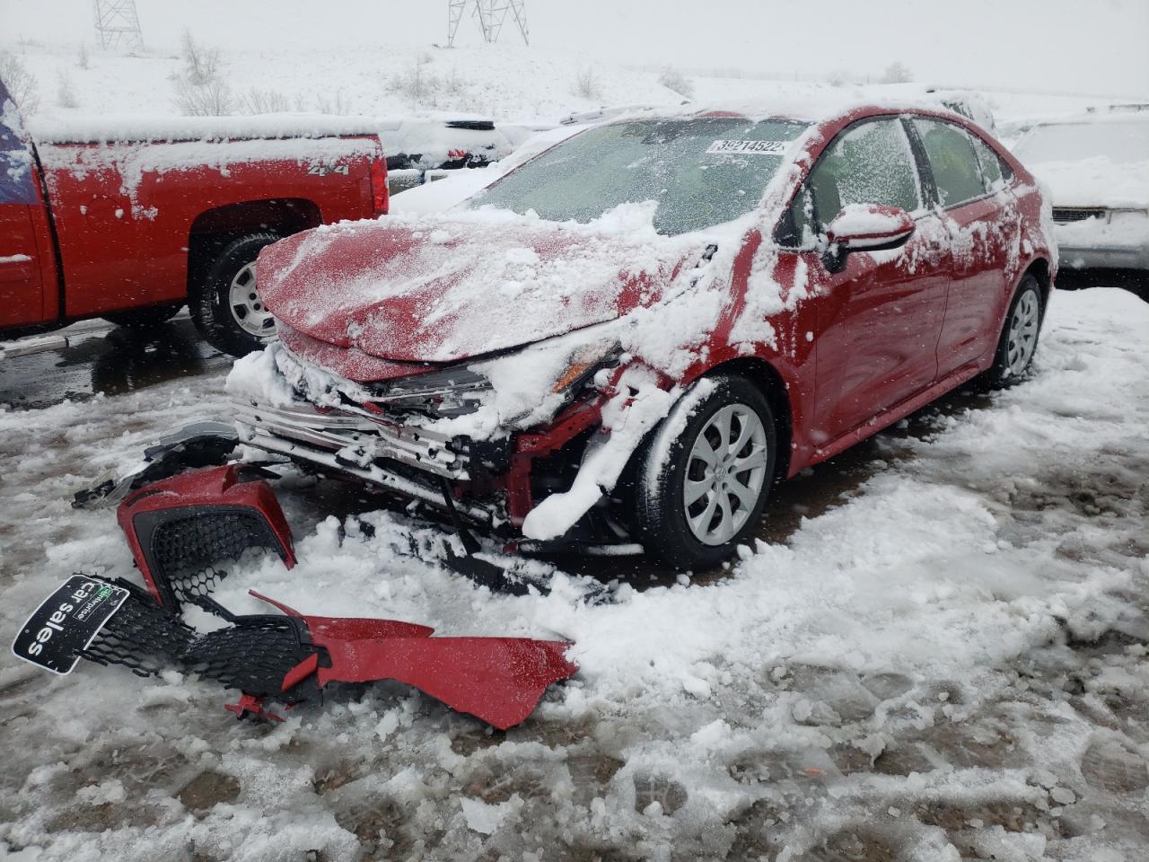 Photo 2 from auction – 2020 TOYOTA COROLLA LE with VIN JTDEPRAE8LJ044259