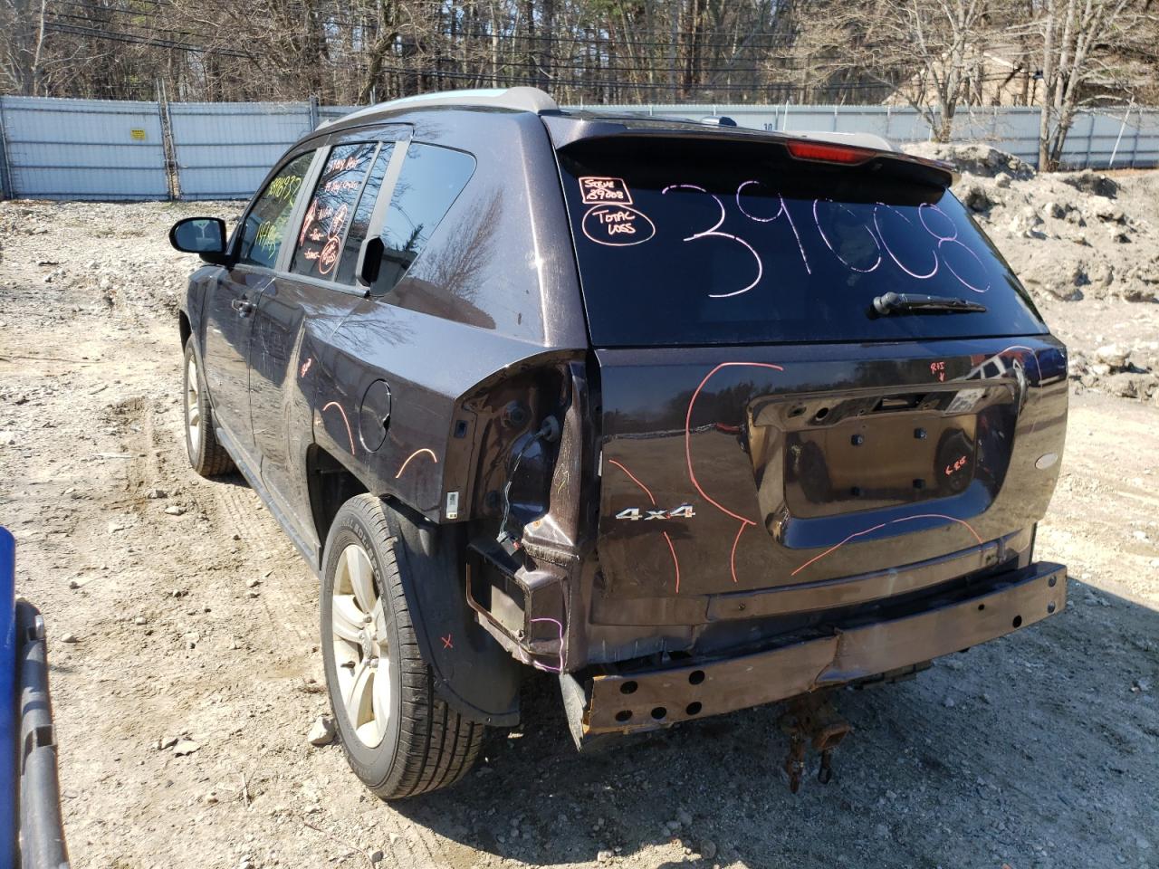 Photo 3 from auction – 2014 JEEP COMPASS LA with VIN 1C4NJDEB4ED816181