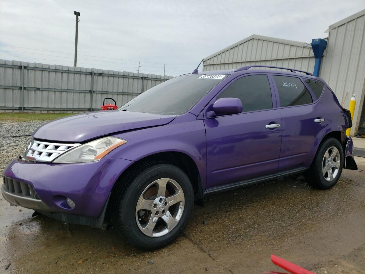 Photo 2 from auction – 2005 NISSAN MURANO SL with VIN JN8AZ08T75W301429