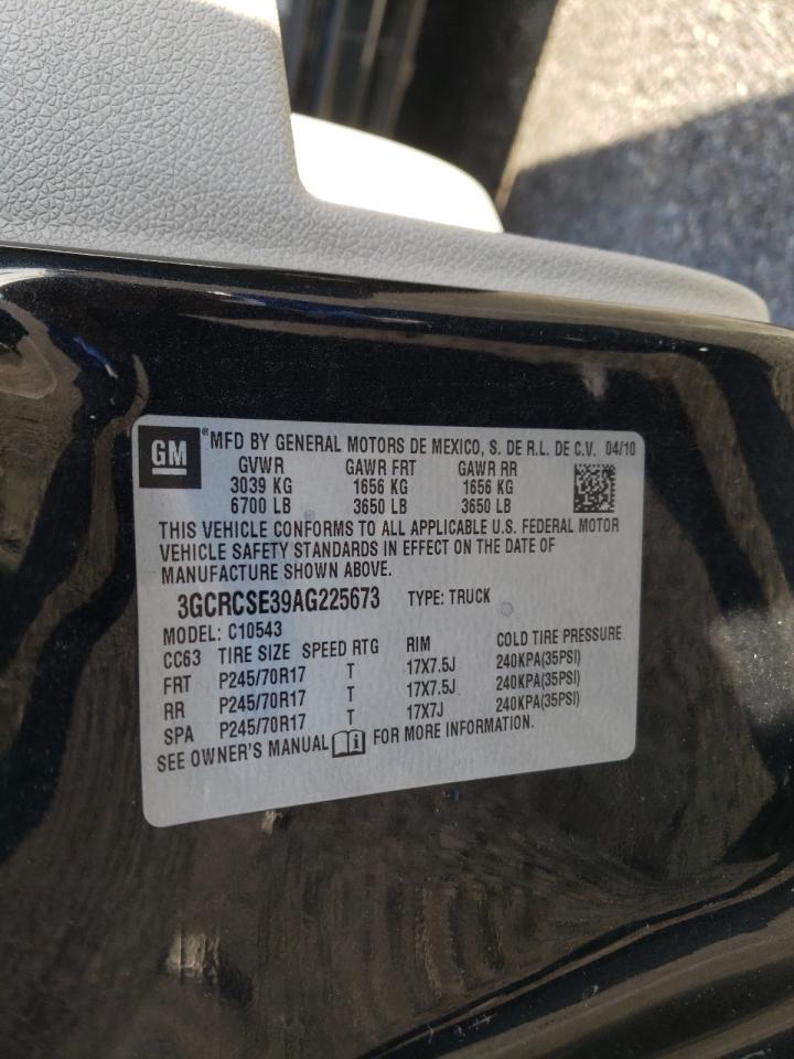 Photo 10 from auction – 2010 CHEVROLET SILVERADO with VIN 3GCRCSE39AG225673