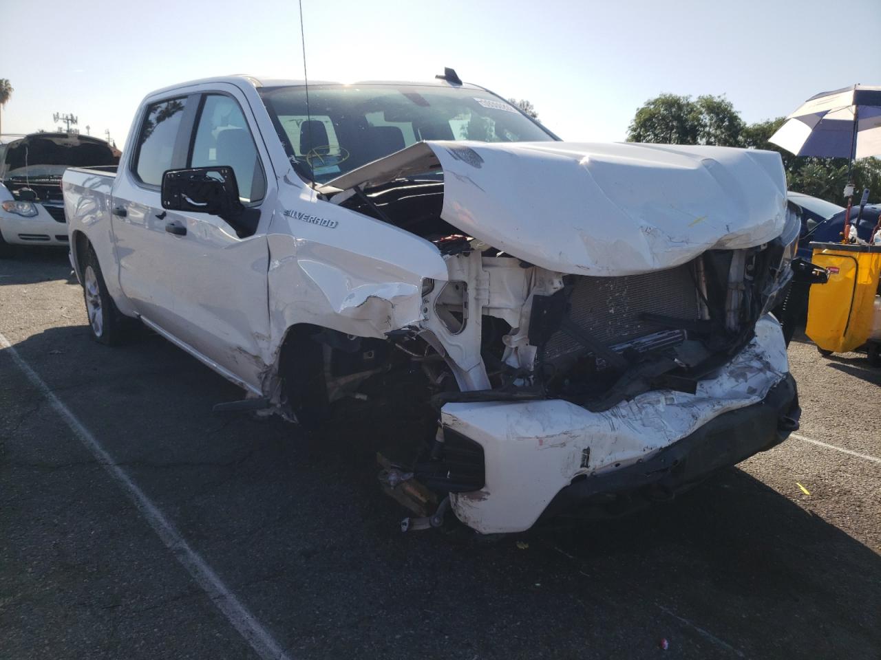 CHEVROLET SILVERADO 2021 with VIN 3GCPWBEK6MG324705 - Photo from auction
