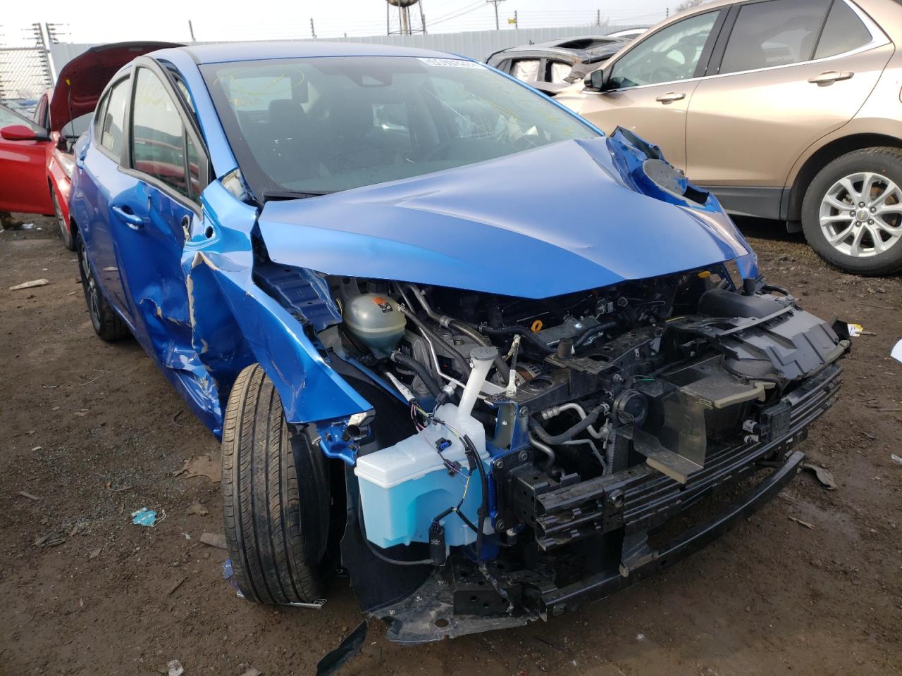 NISSAN VERSA SV 2021 with VIN 3N1CN8EV2ML891857 - Photo from auction