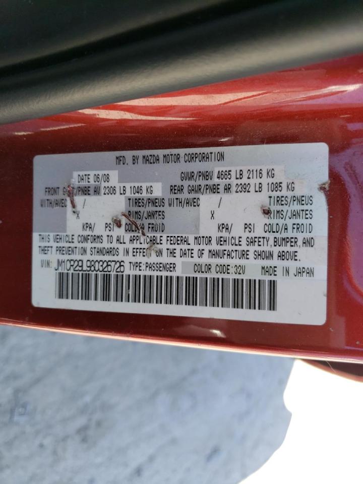 Photo 10 from auction – 2008 MAZDA MAZDA5 with VIN JM1CR29L980326726