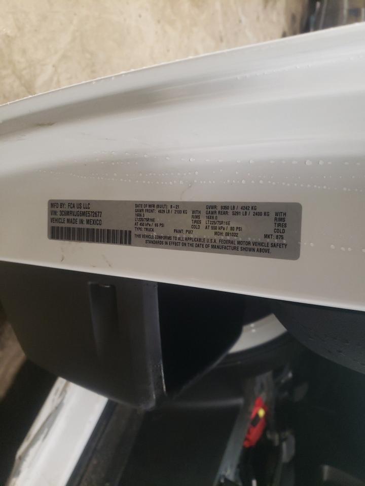 Photo 10 from auction – 2021 RAM PROMASTER with VIN 3C6MRVJG6ME572677