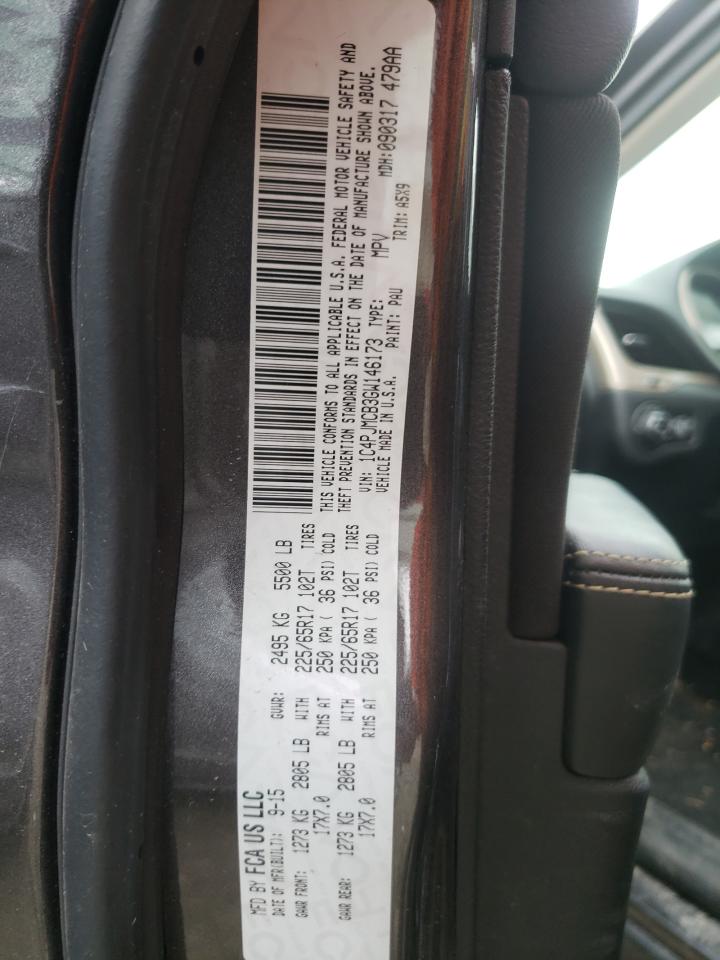 Photo 10 from auction – 2016 JEEP CHEROKEE L with VIN 1C4PJMCB3GW146173