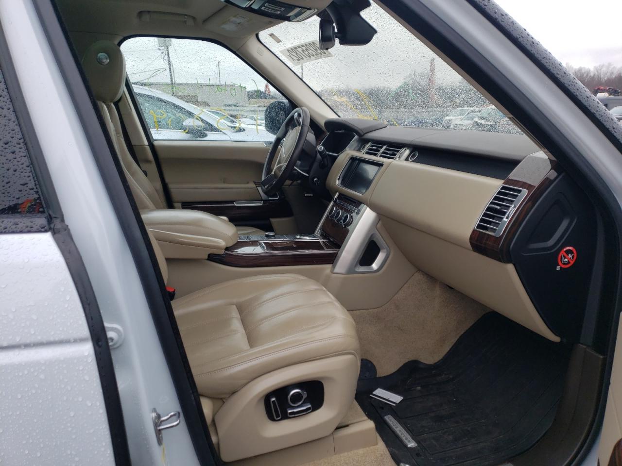 Photo 5 from auction – 2016 LAND ROVER RANGE ROVE with VIN SALGS2KF3GA250190