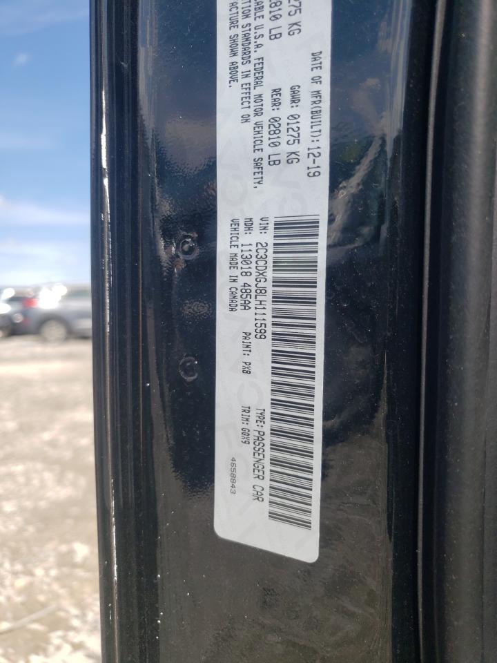 Photo 10 from auction – 2020 DODGE CHARGER SC with VIN 2C3CDXGJ8LH111599