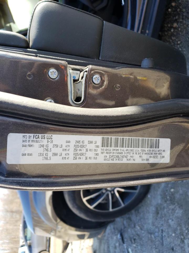 Photo 10 from auction – 2018 DODGE JOURNEY SE with VIN 3C4PDCAB8JT497467