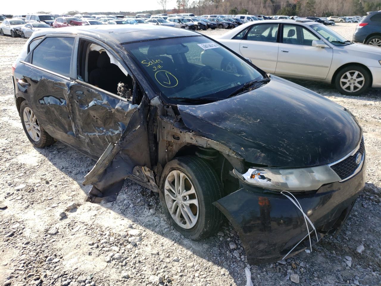 KIA FORTE EX 2012 with VIN KNAFU5A23C5468417 - Photo from auction