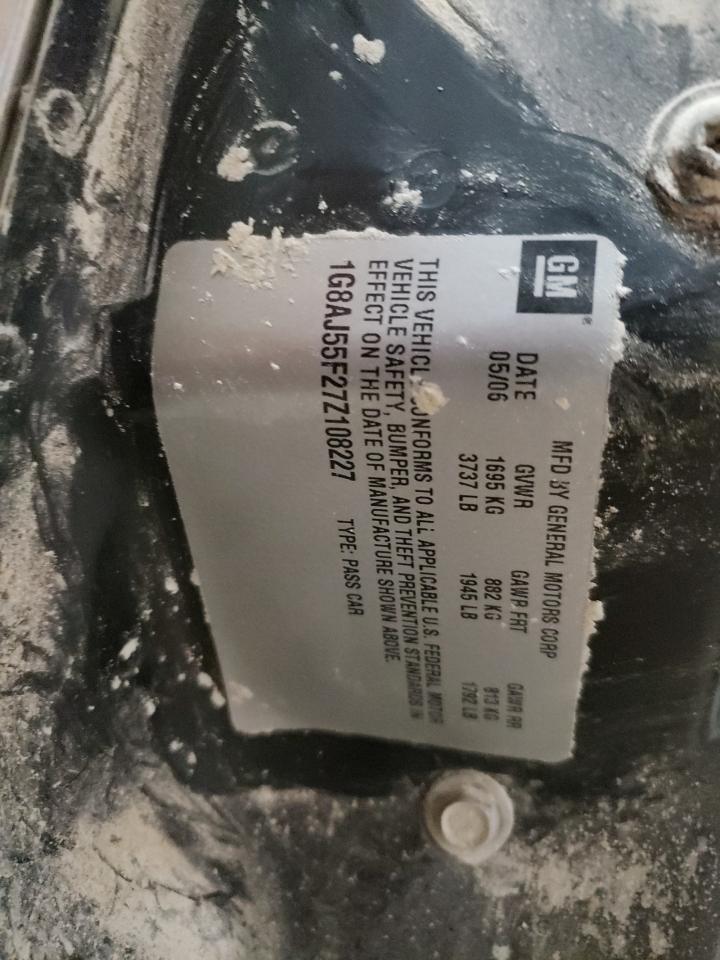 Photo 10 from auction – 2007 SATURN ION LEVEL with VIN 1G8AJ55F27Z108227