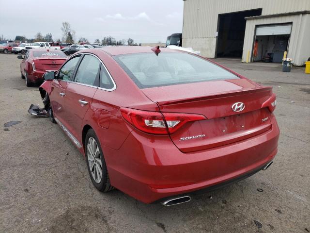 Photo 3 from auction – 2017 HYUNDAI SONATA SPO with VIN 5NPE34AF6HH593630