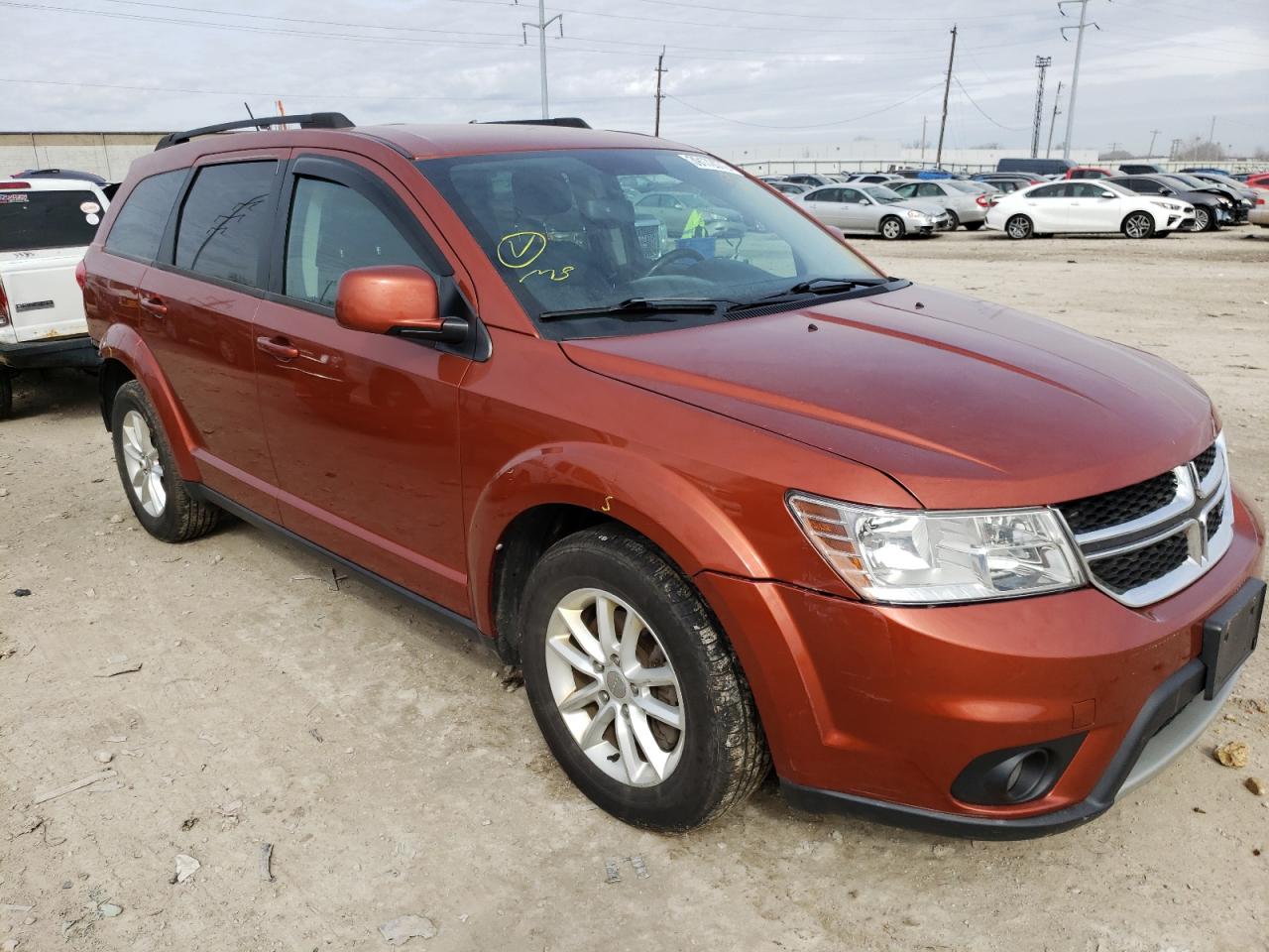 DODGE JOURNEY SX 2014 with VIN 3C4PDCBB4ET121840 - Photo from auction