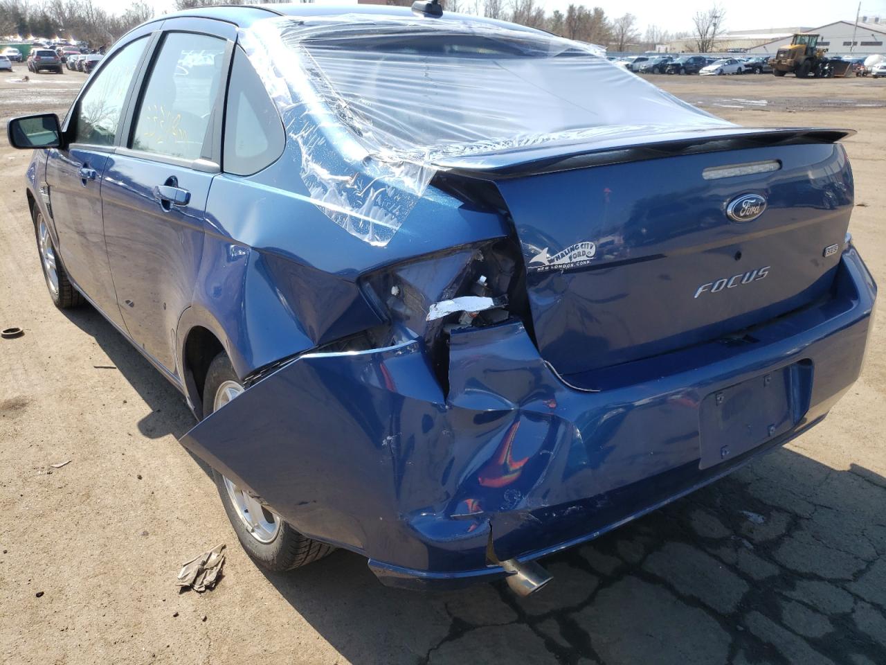 Photo 3 from auction – 2008 FORD FOCUS SE with VIN 1FAHP35N28W237673