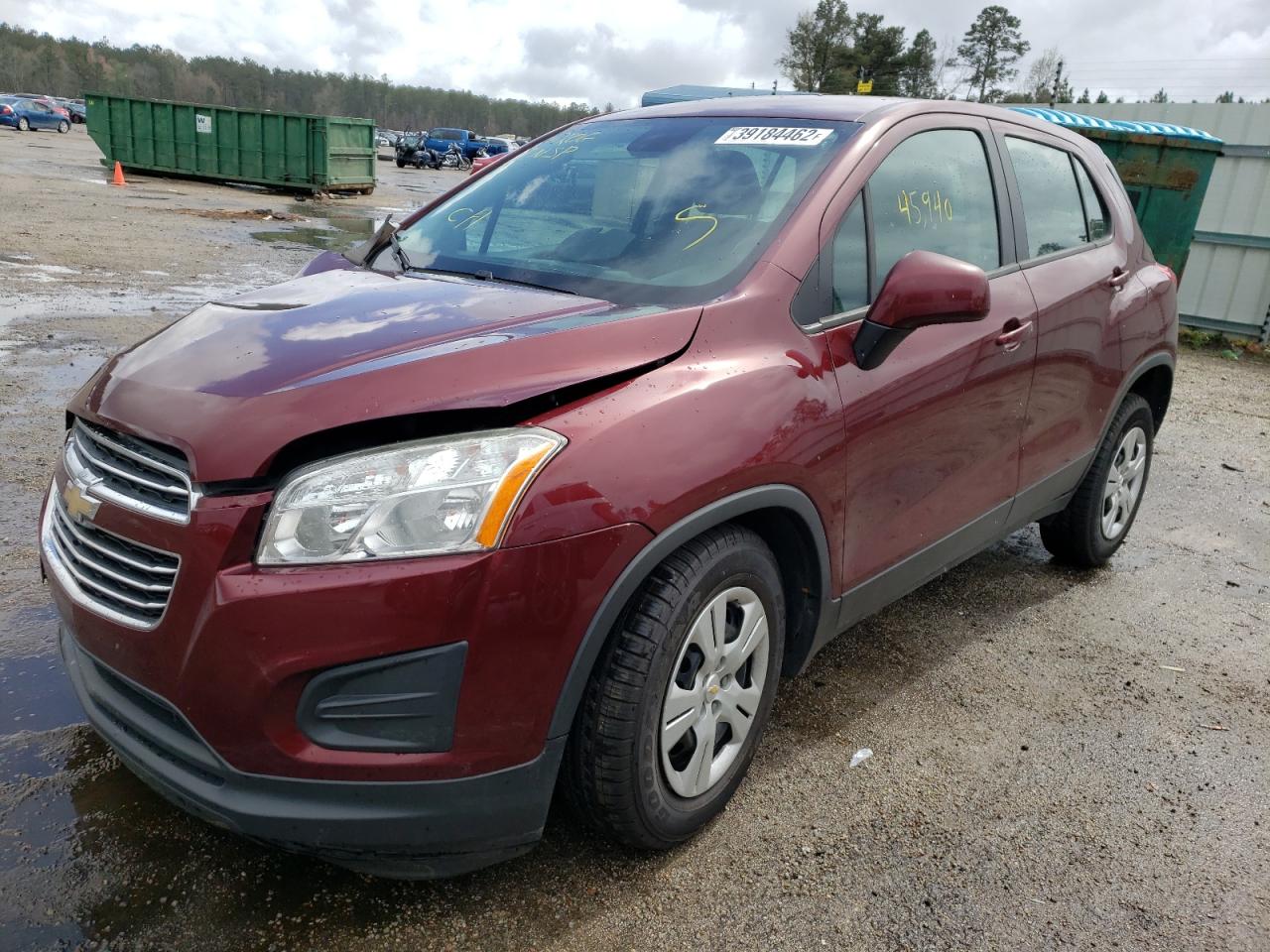 Foto 2 de la subasta – 2016 CHEVROLET TRAX LS con VIN 3GNCJKSB5GL256398