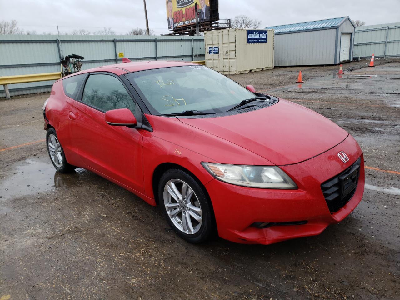 HONDA CR-Z EX 2011 with VIN JHMZF1C67BS013233 - Photo from auction