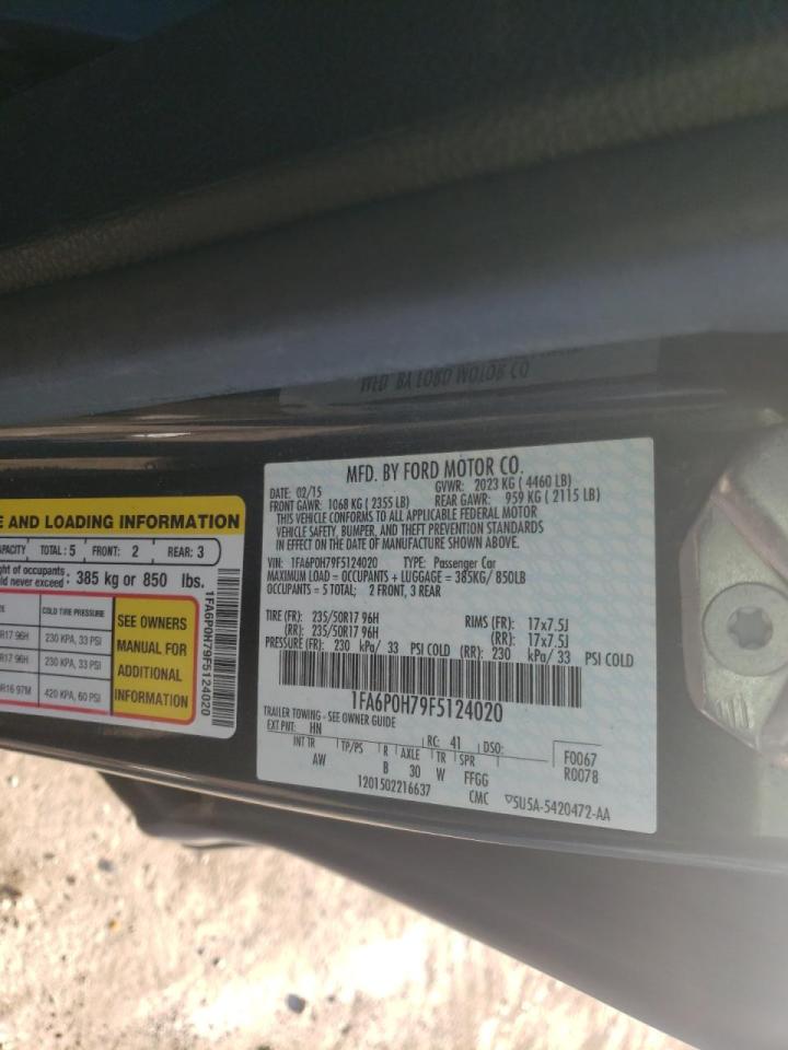 Photo 10 from auction – 2015 FORD FUSION SE with VIN 1FA6P0H79F5124020