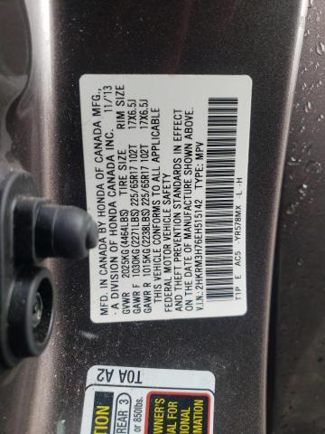 Photo 10 from auction – 2014 HONDA CR-V EXL with VIN 2HKRM3H76EH515142