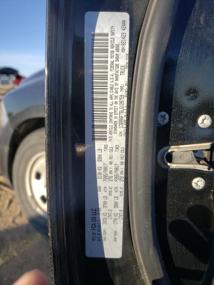 Photo 10 from auction – 2020 RAM 1500 CLASS with VIN 1C6RR6FT6LS128759