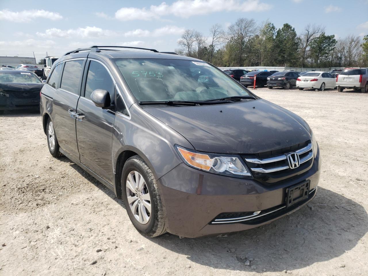 Photo 1 from auction – 2014 HONDA ODYSSEY EX with VIN 5FNRL5H65EB107770