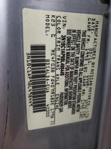 Photo 10 from auction – 2011 NISSAN VERSA S with VIN 3N1BC1AP9BL498449