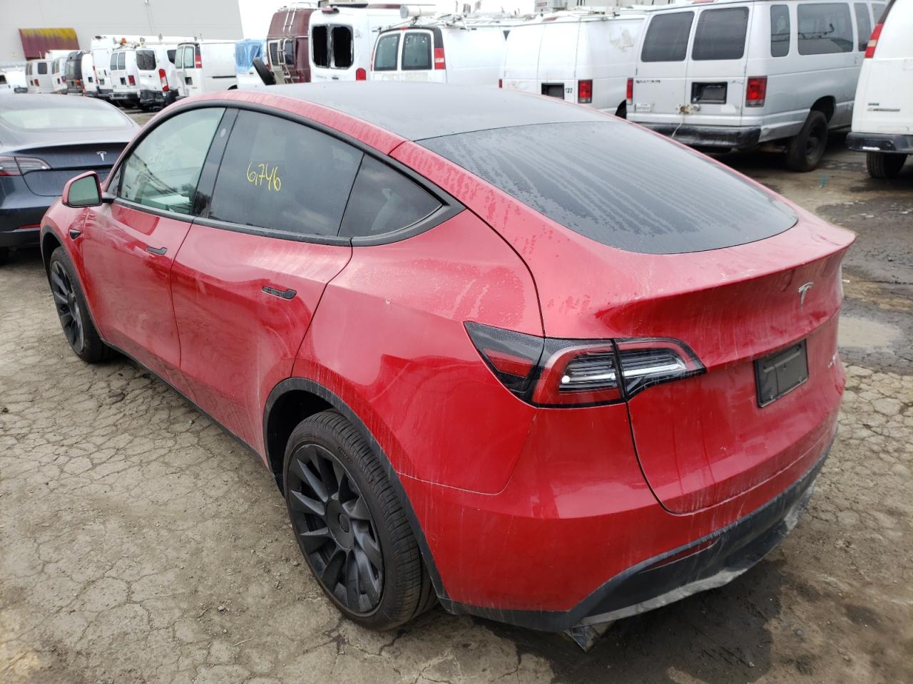 Photo 3 from auction – 2021 TESLA MODEL Y with VIN 5YJYGDEE0MF189265