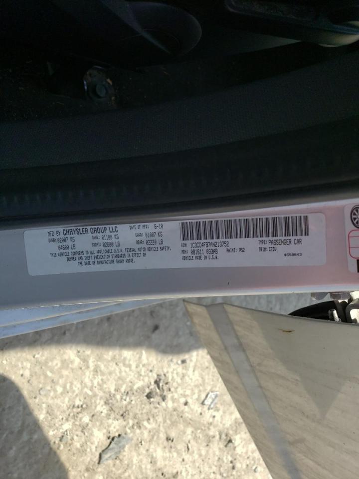Photo 10 from auction – 2010 CHRYSLER SEBRING TO with VIN 1C3CC4FB7AN213752