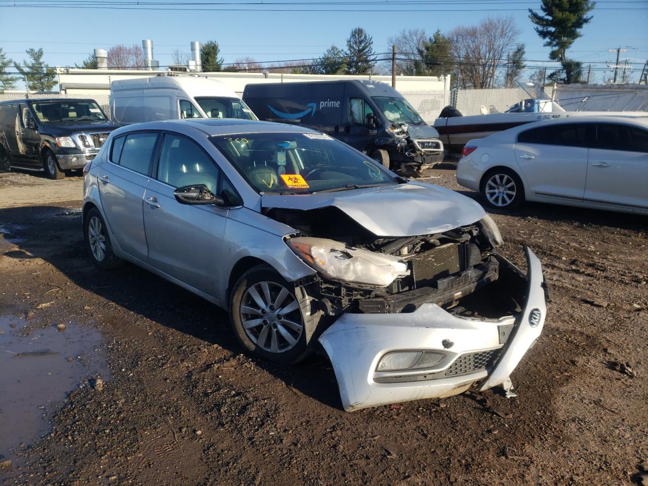 KIA FORTE EX 2015 with VIN KNAFX5A84F5313701 - Photo from auction