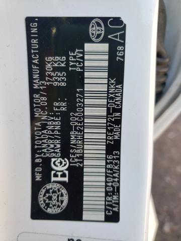 Photo 10 from auction – 2014 TOYOTA COROLLA L with VIN 2T1BURHE2EC003271
