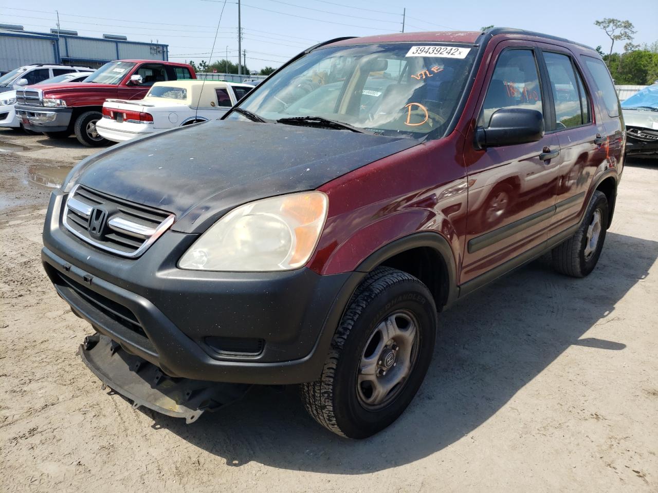 Photo 2 from auction – 2002 HONDA CR-V LX with VIN JHLRD68432C025176