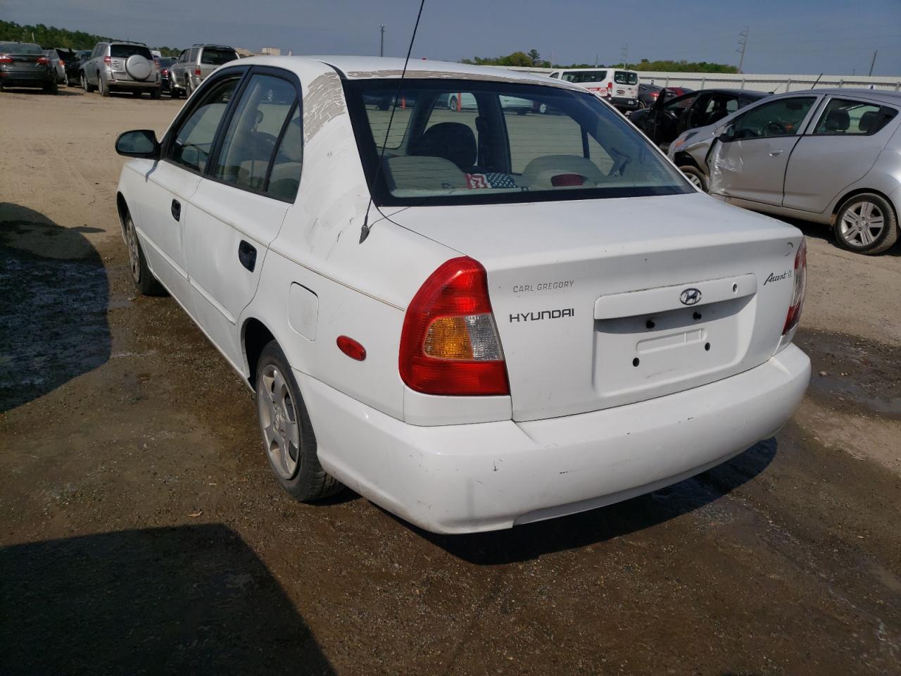 Photo 3 from auction – 2002 HYUNDAI ACCENT GL with VIN KMHCG45C32U294813