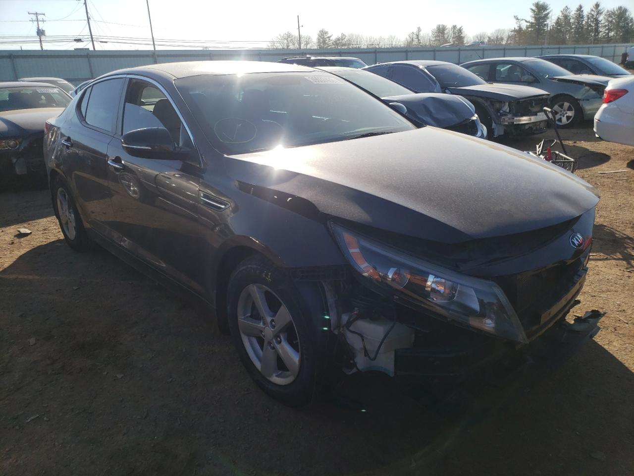 KIA OPTIMA LX 2014 with VIN 5XXGM4A76EG299263 - Photo from auction