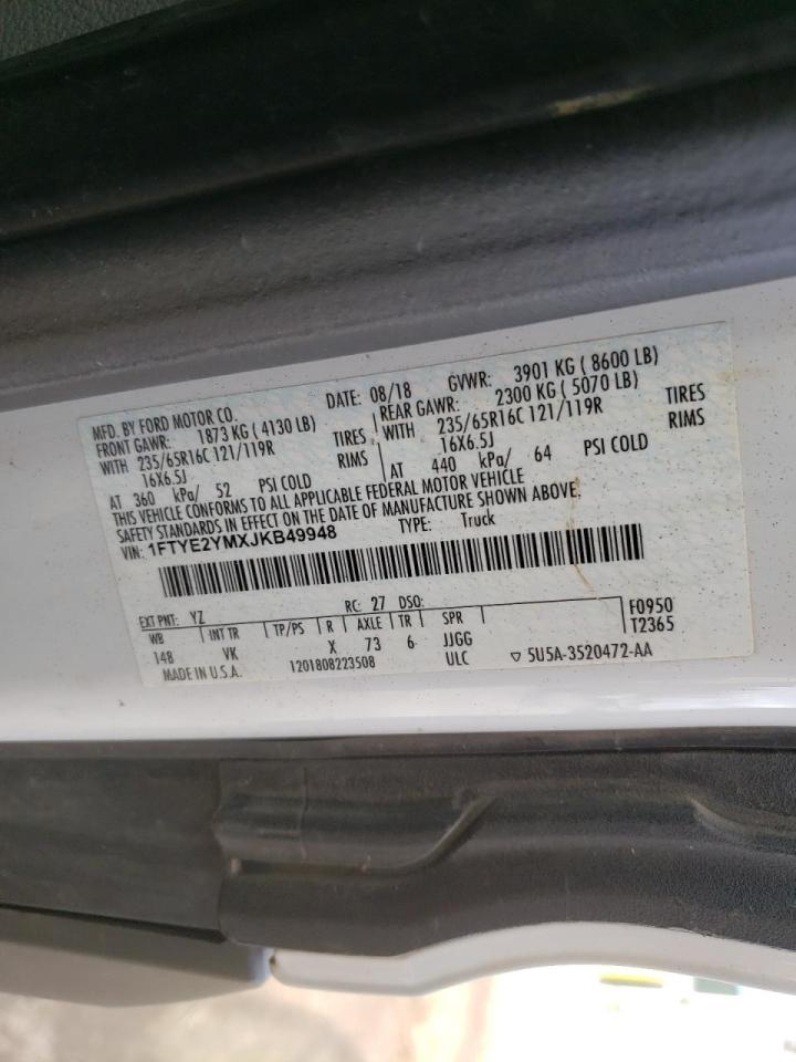Photo 10 from auction – 2018 FORD TRANSIT T- with VIN 1FTYE2YMXJKB49948