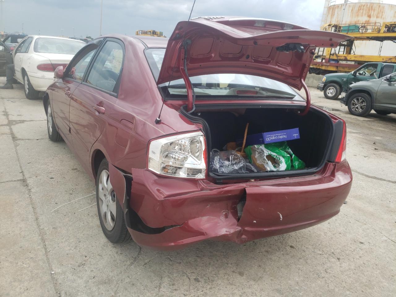 Photo 3 from auction – 2007 KIA SPECTRA EX with VIN KNAFE121475380588