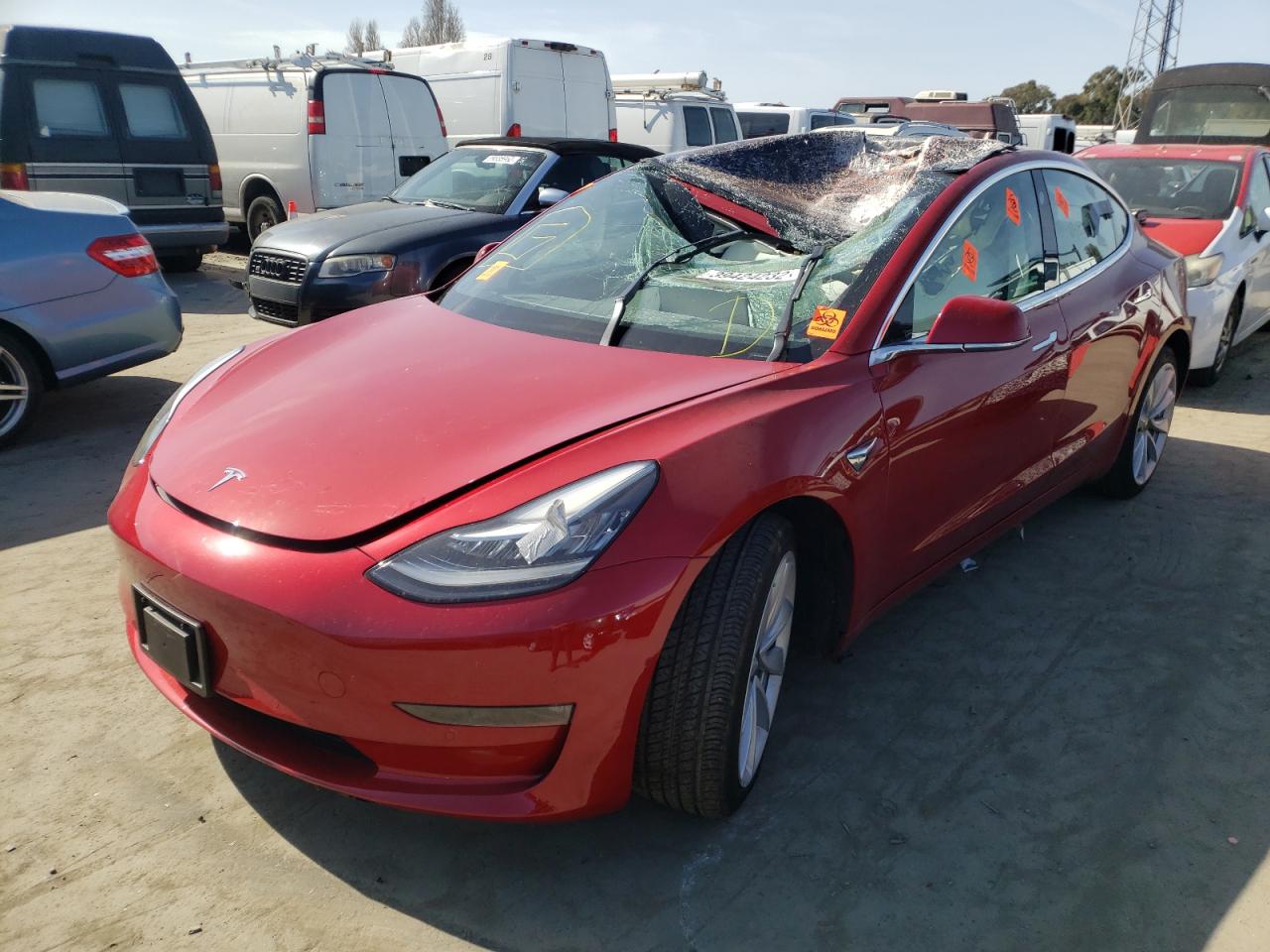 Photo 2 from auction – 2018 TESLA MODEL 3 with VIN 5YJ3E1EB5JF147383